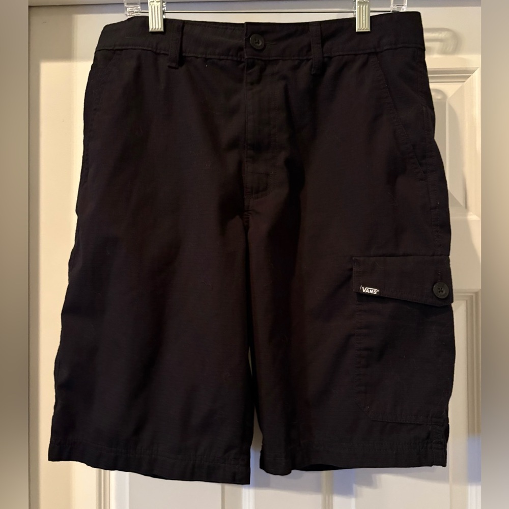 Vans Black Off The Wall Skater Shorts